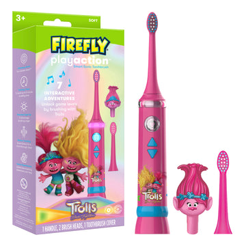 Firefly Play Action Trolls Battery Powered Toothbrush Kit Media