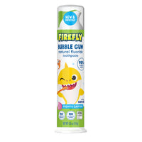 Firefly Kids Baby Shark Anti-Cavity Natural Fluoride Toothpaste, Bubble Gum Flavor